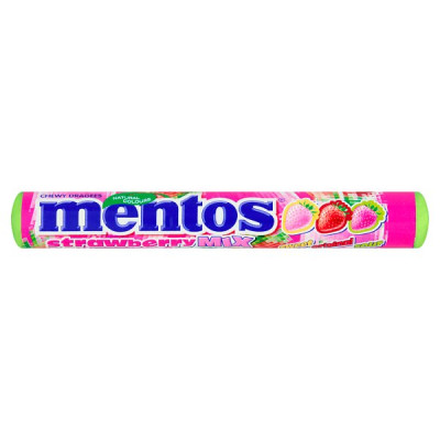 Mentos Strawberry Mix Roll 37.5g (40 x 37.5g)