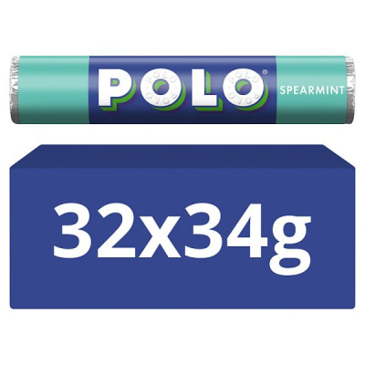 POLO® Spearmint Mint Tube 34g (32 x 36g)