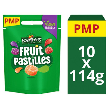 Rowntree's Fruit Pastilles Sweets Sharing Bag 114g PMP £1.25 (10 x 114g)