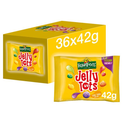 Rowntree's Jelly Tots Sweets Bag 42g (36 x 42g)
