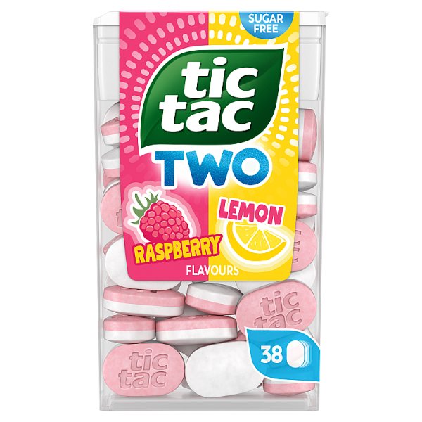 Tic Tac Two Lemon Raspberry Flavours 38.5g (16 x 50g)