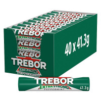 Trebor Extra Strong Peppermint Mints Roll 41.3g (40 x 41.3g)