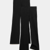 2 Pack Cotton Rich Flared Leggings (6-16 Yrs)