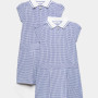 2 Pack Zip Gingham School Dresses (2-14 Yrs)