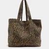 M&S Canvas Leopard Print Tote Bag