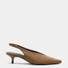 M&S Kitten Heel Pointed Slingback Shoes