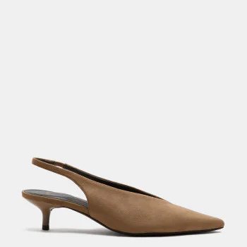 M&S Kitten Heel Pointed Slingback Shoes