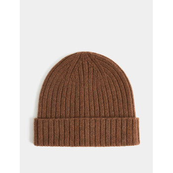 Pure Cashmere Knitted Beanie Hat