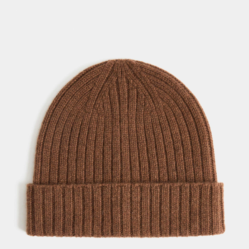Pure Cashmere Knitted Beanie Hat