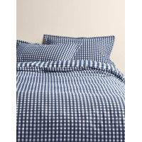 Pure Cotton Gingham Reversible Bedding Set