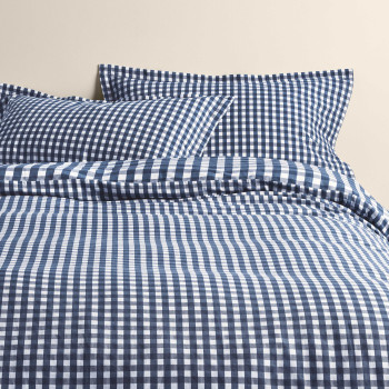 Pure Cotton Gingham Reversible Bedding Set