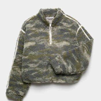 Quarter Zip Borg Fleece Sweatshirt (6-16 Yrs)