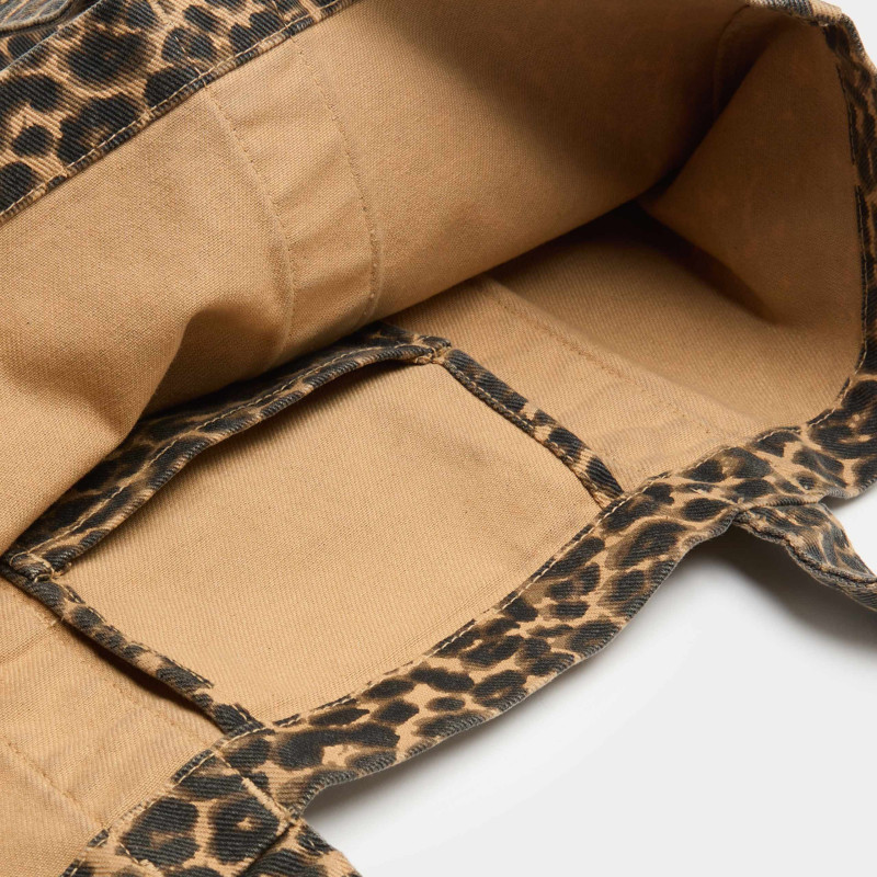 M&S Canvas Leopard Print Tote Bag