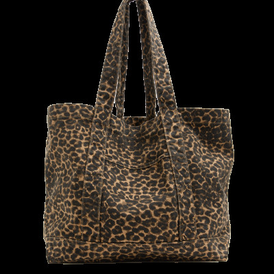 M&S Canvas Leopard Print Tote Bag
