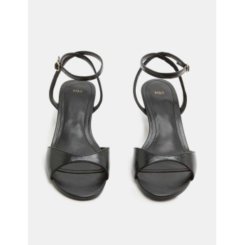 M&S Ankle Strap Kitten Heel Peep Toe Sandals M&S Ankle Strap Kitten Heel Peep Toe Sandals