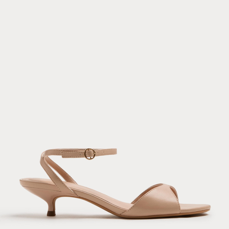 M&S Ankle Strap Kitten Heel Peep Toe Sandals