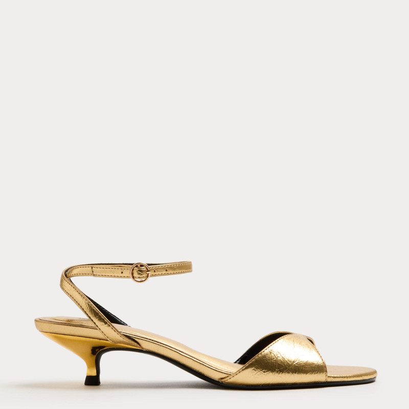 M&S Ankle Strap Kitten Heel Peep Toe Sandals