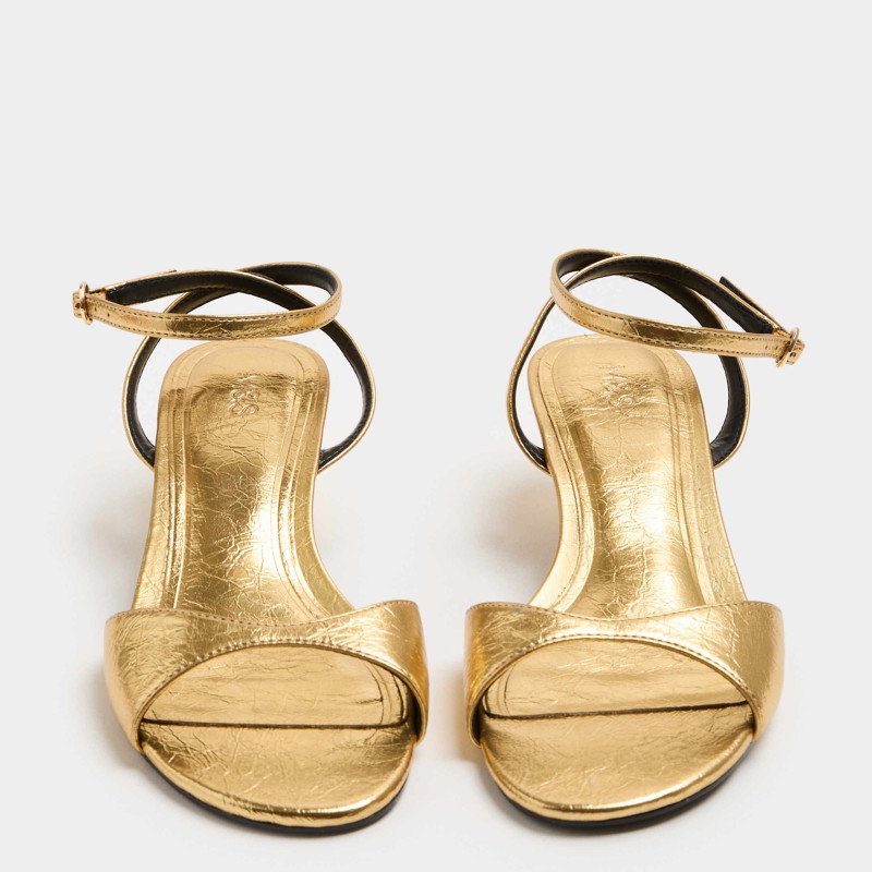 M&S Ankle Strap Kitten Heel Peep Toe Sandals