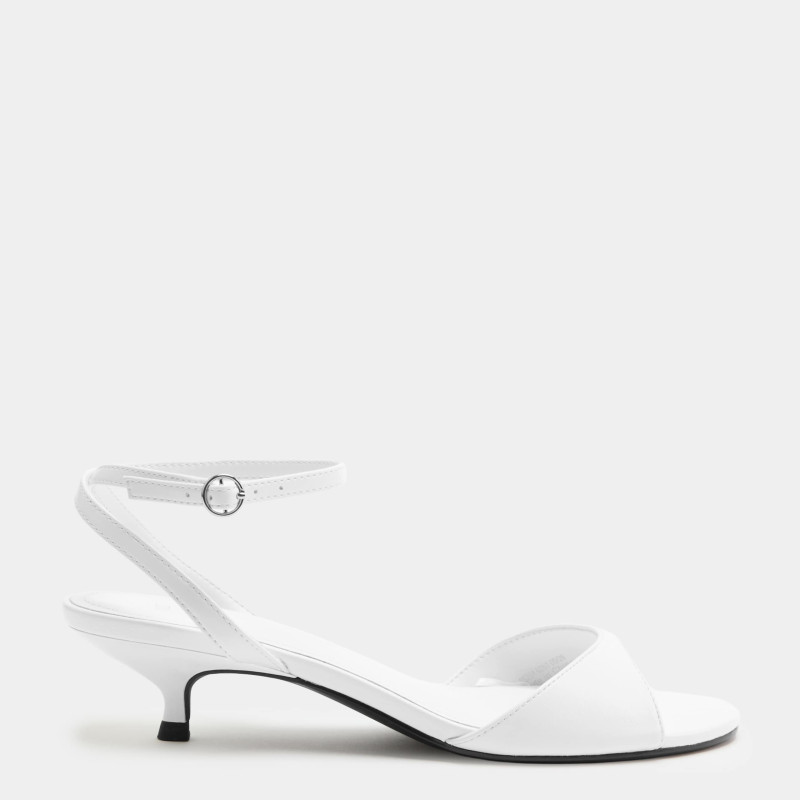 M&S Ankle Strap Kitten Heel Peep Toe Sandals