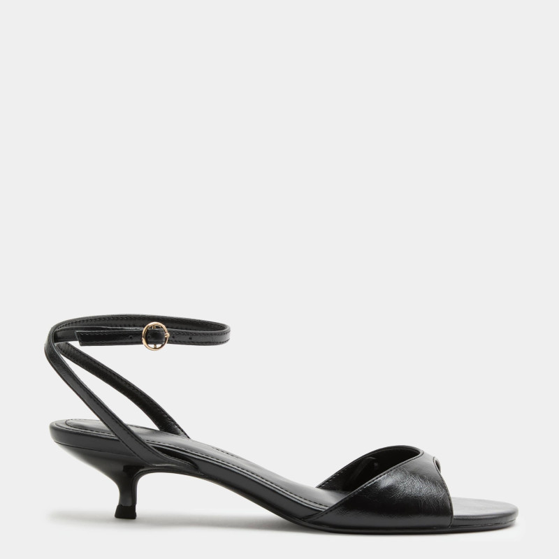 M&S Ankle Strap Kitten Heel Peep Toe Sandals