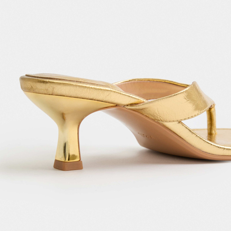M&S Kitten Heel Toe Post Sandals