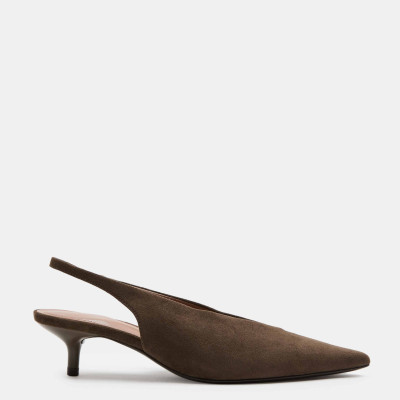 M&S Kitten Heel Pointed Slingback Shoes