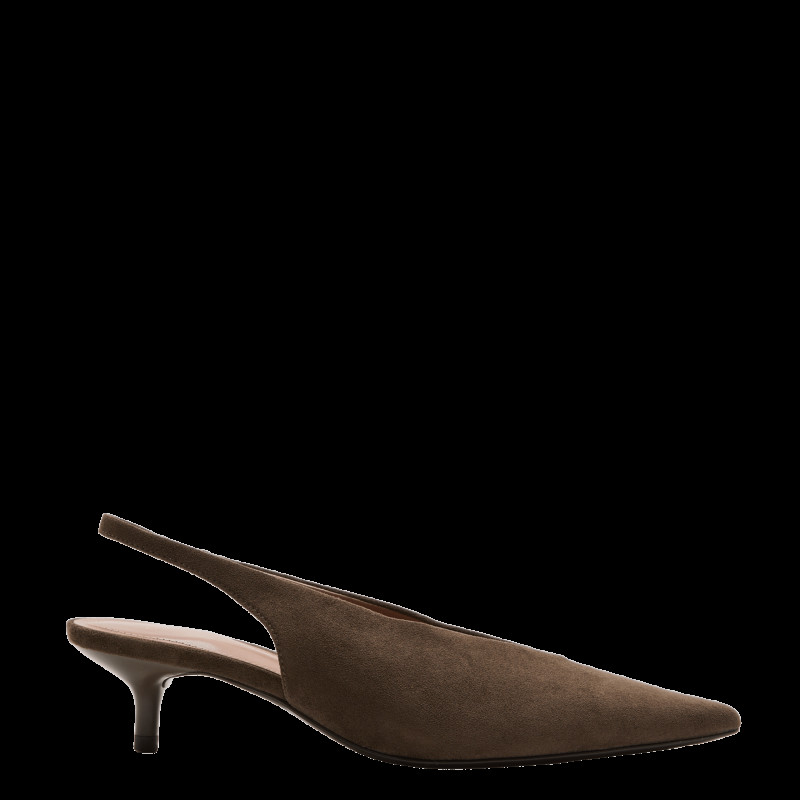 M&S Kitten Heel Pointed Slingback Shoes