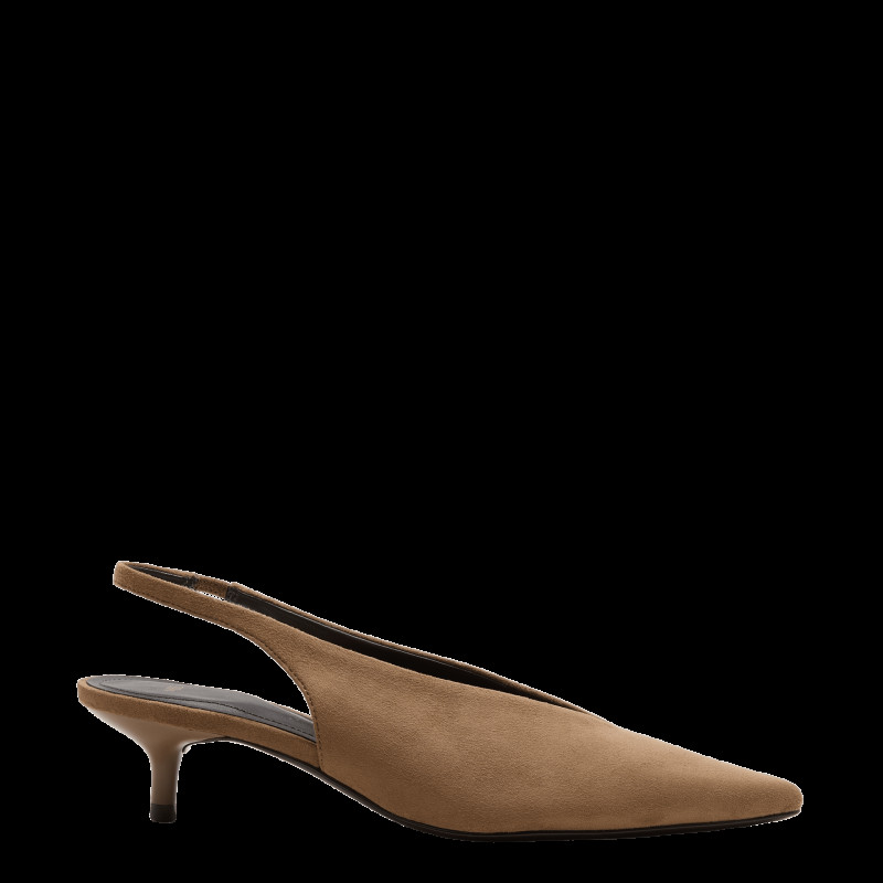 M&S Kitten Heel Pointed Slingback Shoes