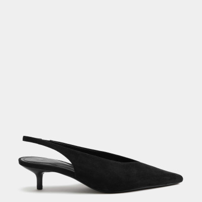 M&S Kitten Heel Pointed Slingback Shoes
