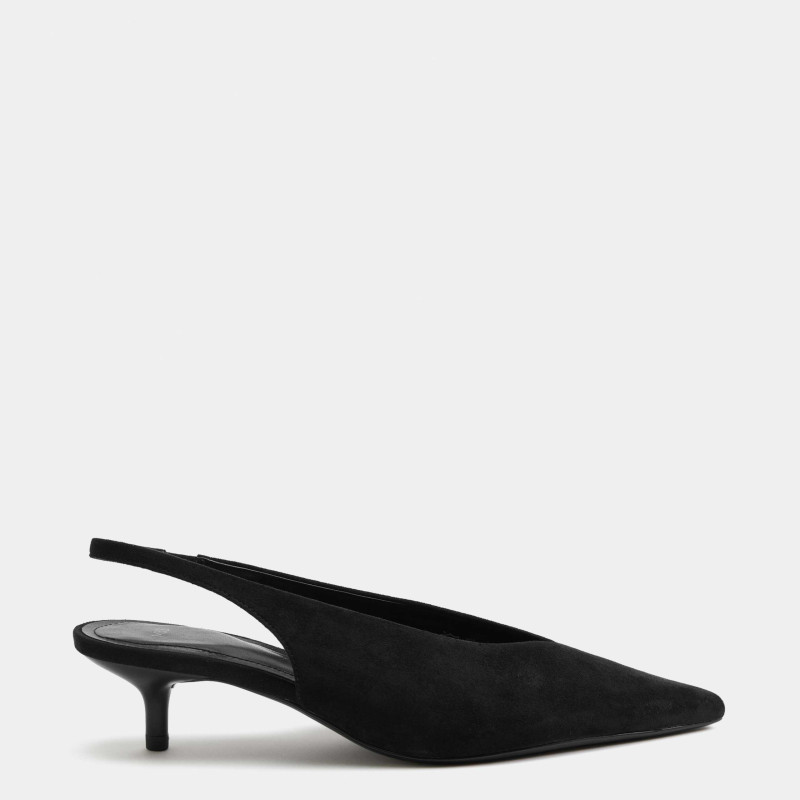 M&S Kitten Heel Pointed Slingback Shoes