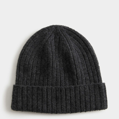 Pure Cashmere Knitted Beanie Hat