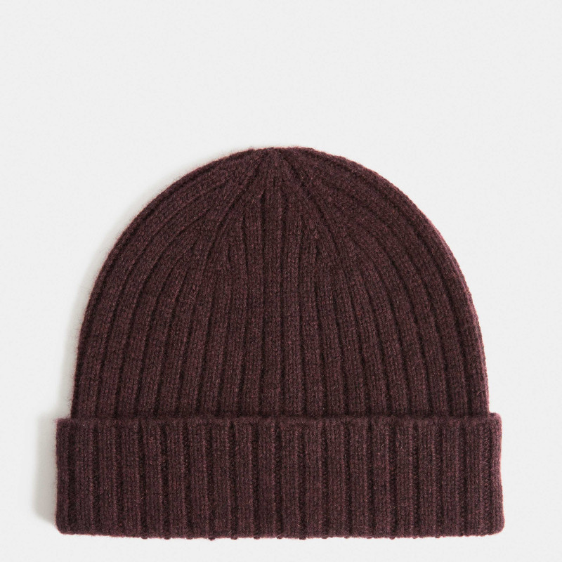 Pure Cashmere Knitted Beanie Hat
