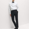 Regular Fit Cotton Dress Shirt with Bow Tie