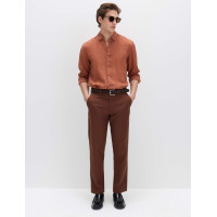 Regular Fit Linen Blend Chinos