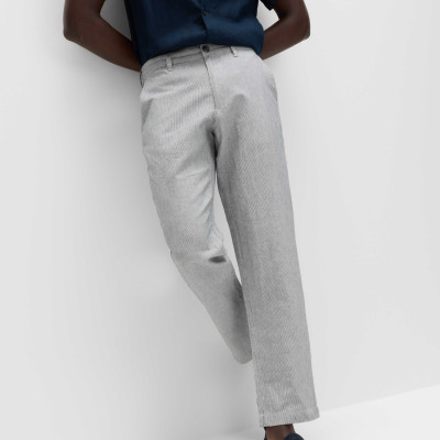 Regular Fit Linen Blend Chinos