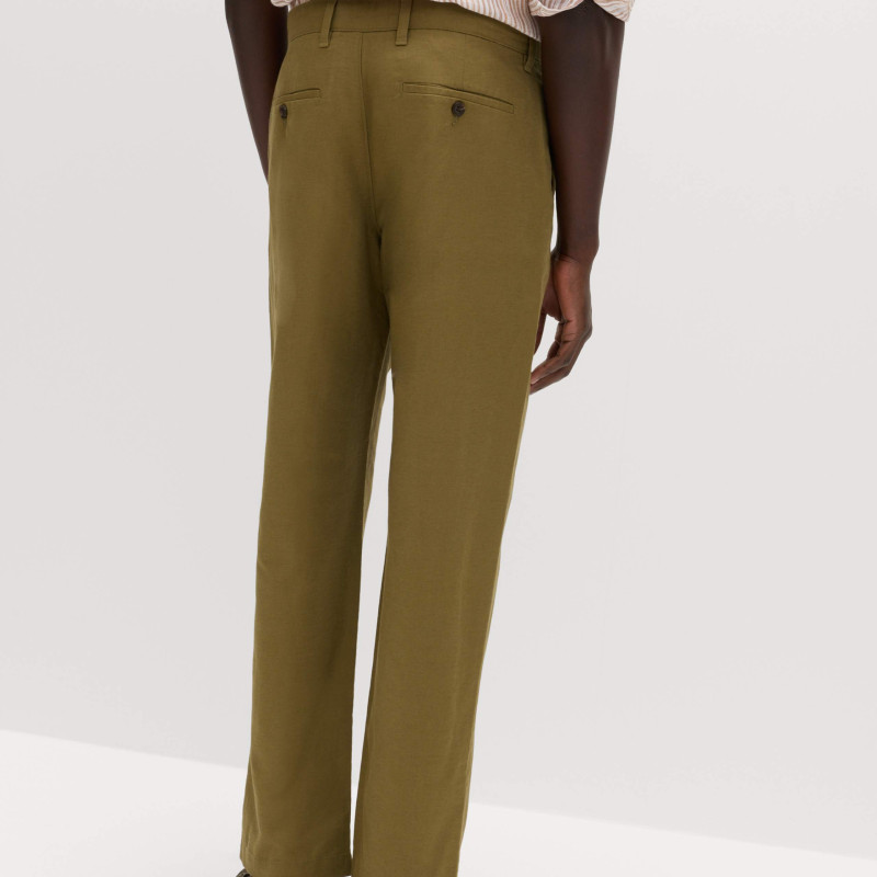 Regular Fit Linen Blend Chinos