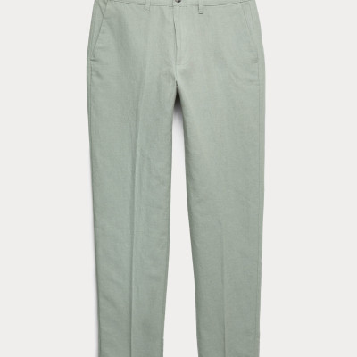 Regular Fit Linen Blend Chinos
