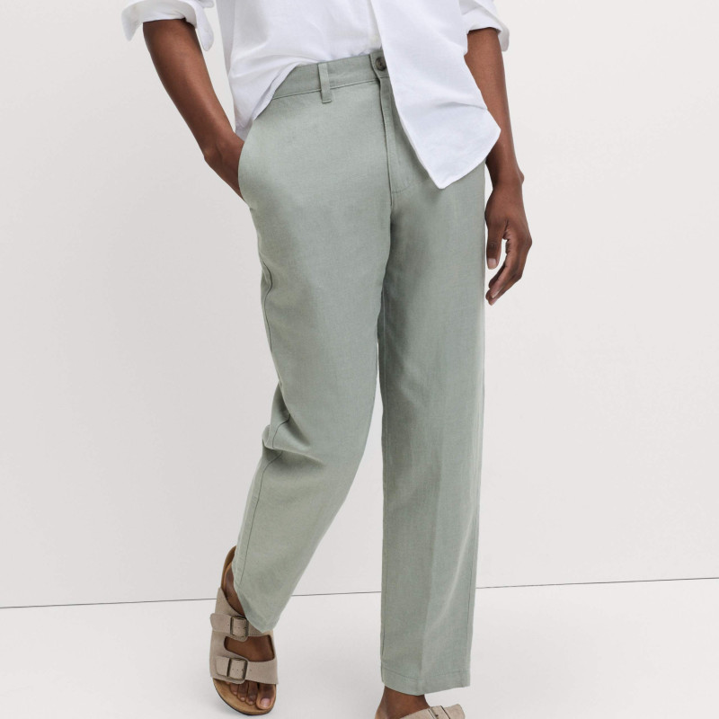 Regular Fit Linen Blend Chinos