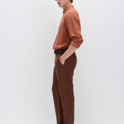 Regular Fit Linen Blend Chinos