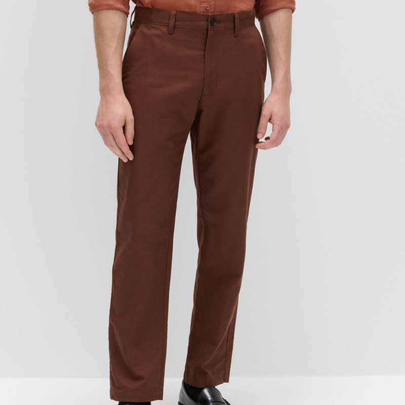 Regular Fit Linen Blend Chinos