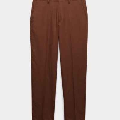 Regular Fit Linen Blend Chinos