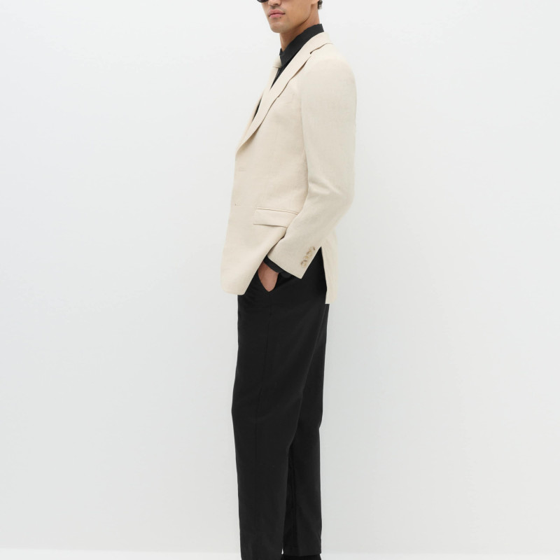 Regular Fit Linen Blend Chinos