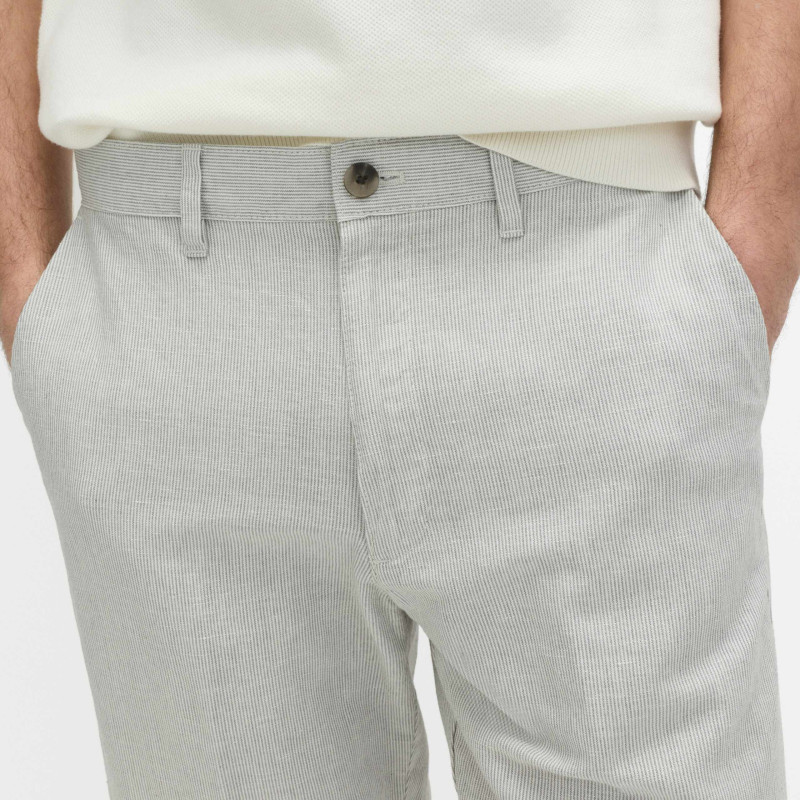 Regular Fit Linen Blend Chinos