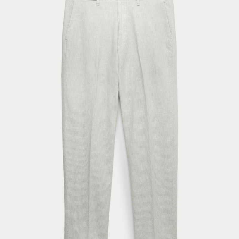 Regular Fit Linen Blend Chinos