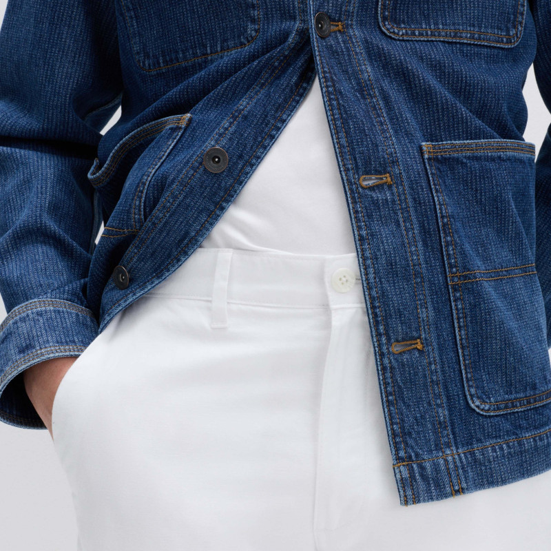 Regular Fit Linen Blend Chinos