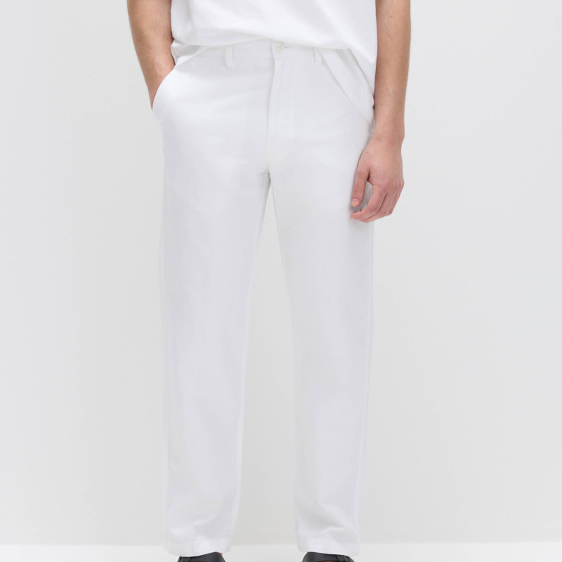 Regular Fit Linen Blend Chinos