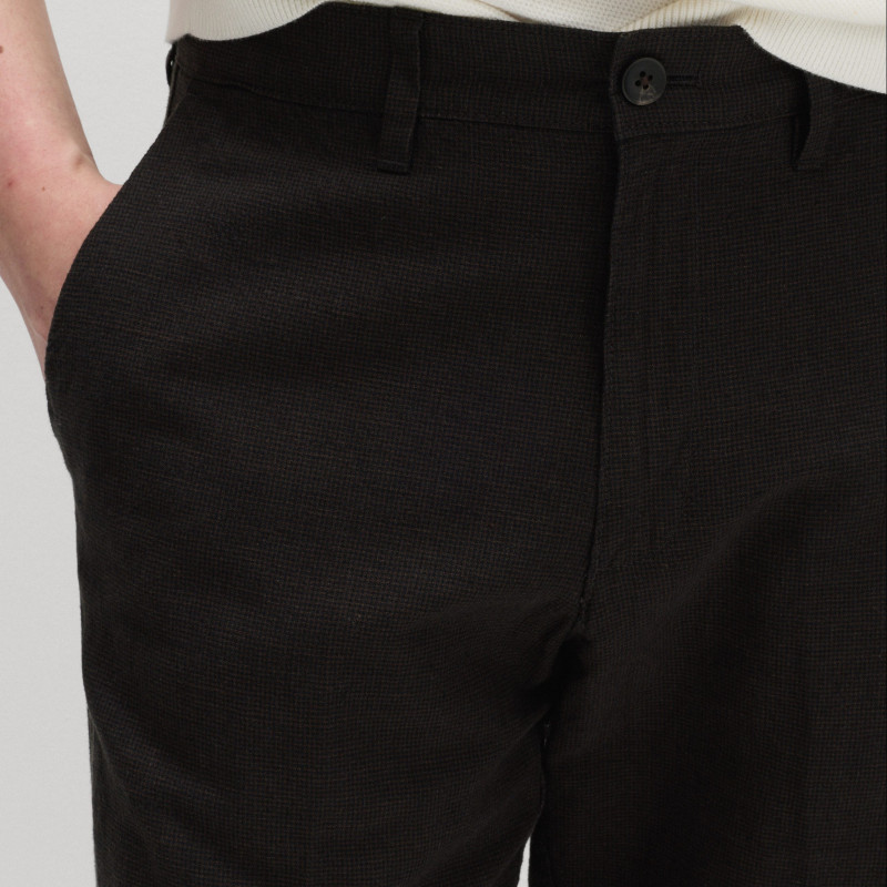 Regular Fit Linen Blend Chinos