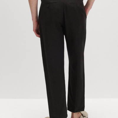 Regular Fit Linen Blend Chinos