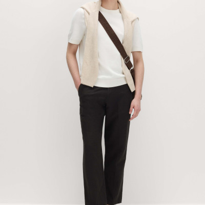 Regular Fit Linen Blend Chinos