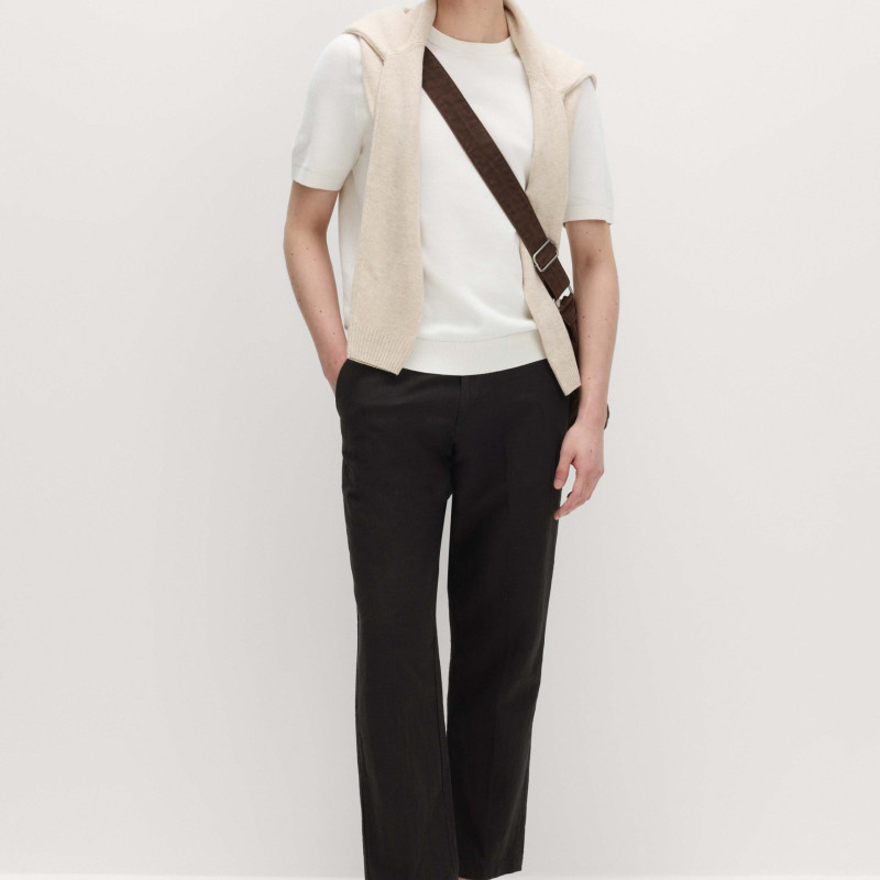 Regular Fit Linen Blend Chinos
